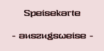 Speisekarte